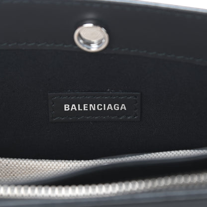 Balenciaga Cotton Canvas Logo Pochette Crossbody Bag Natural Black 6 of 12