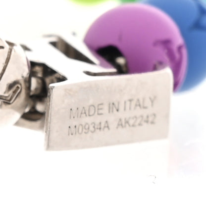 Louis Vuitton Metal Resin Monogram Beads Bracelet Multicolor 4 of 5