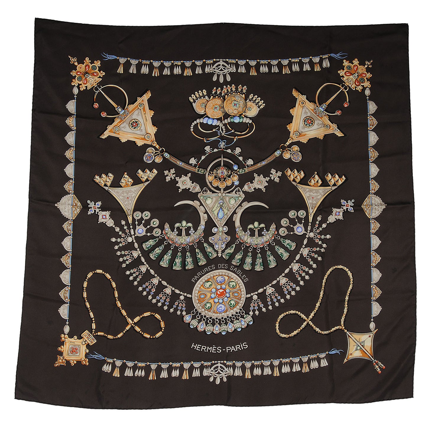 Silk Parures Des Sables Scarf 90