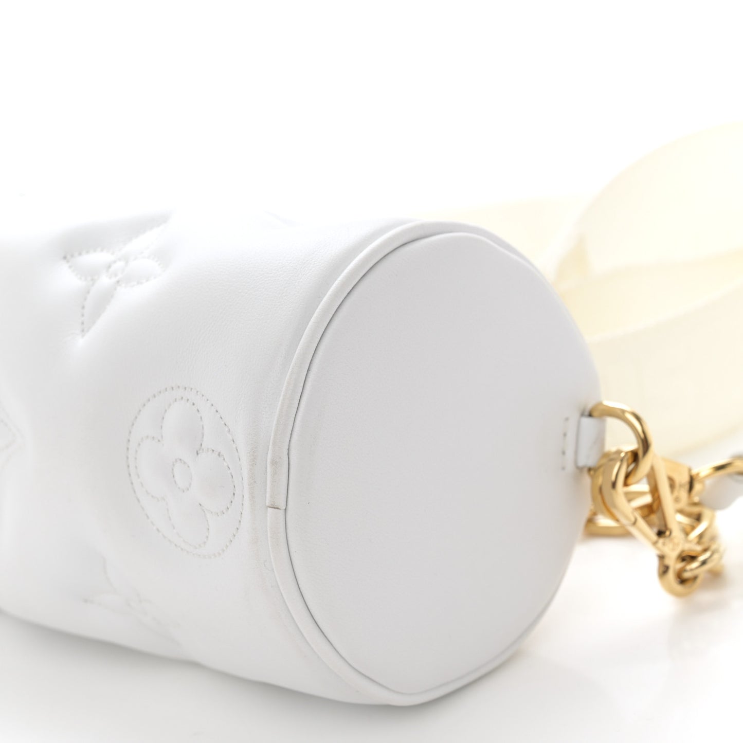 Calfskin Bubblegram Papillon BB Snow White