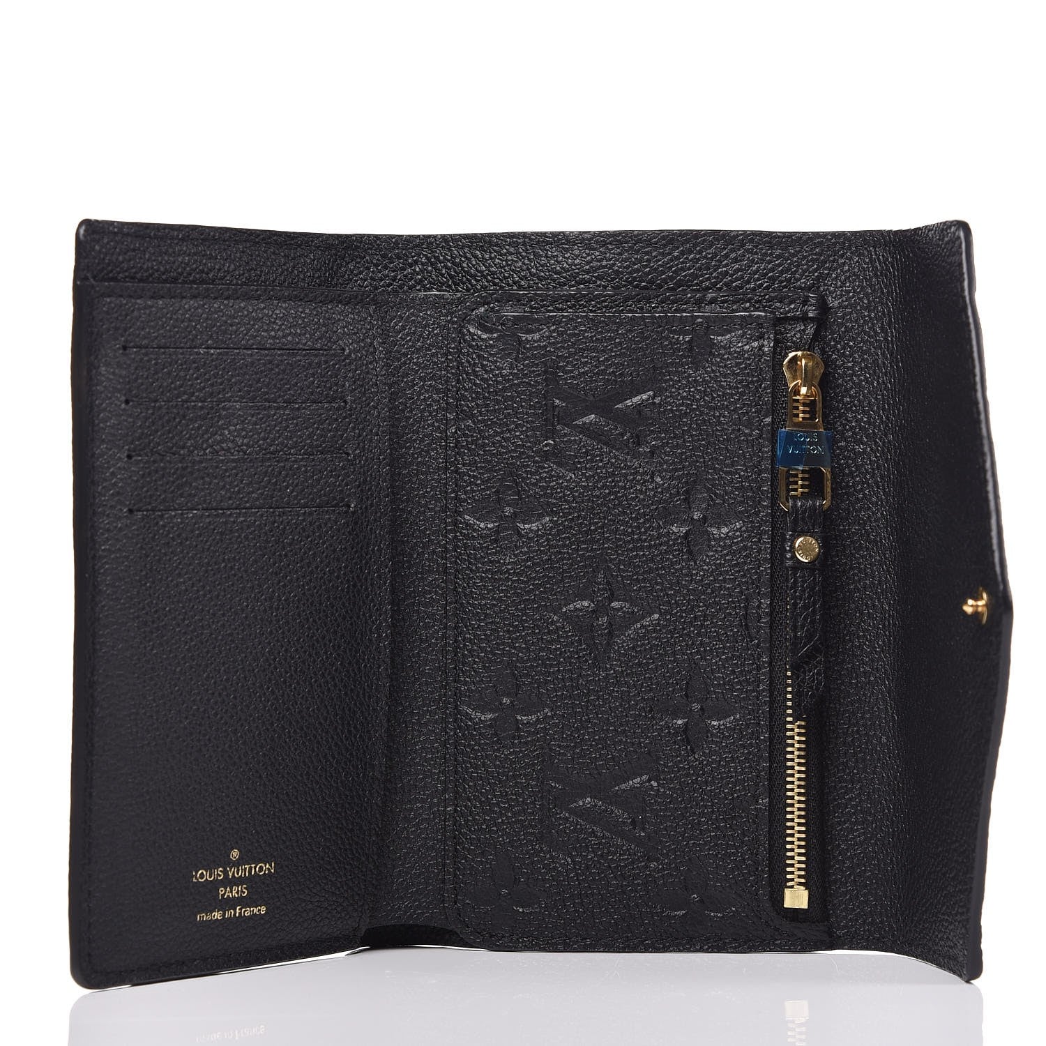 Louis Vuitton Empreinte Compact Curieuse Wallet Black 5 of 7