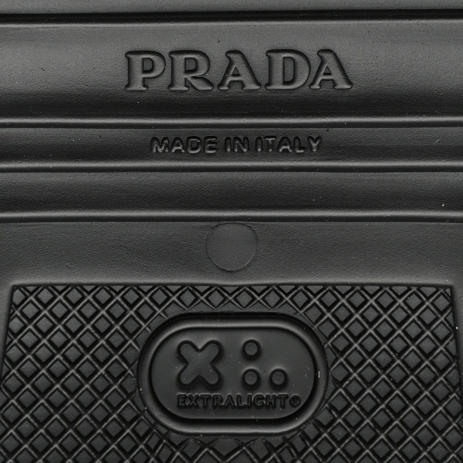 Prada Soft Mellow Rubber Triangle Logo Embossed Womens 25mm Mules 37 Black 6 of 10