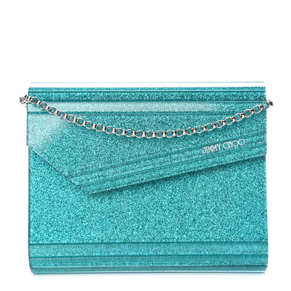 Jimmy Choo Acrylic Glitter Candy Clutch Turquoise 1 of 8