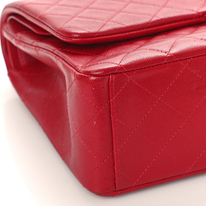 Chanel Caviar Quilted Maxi Double Flap Red 8 of 11