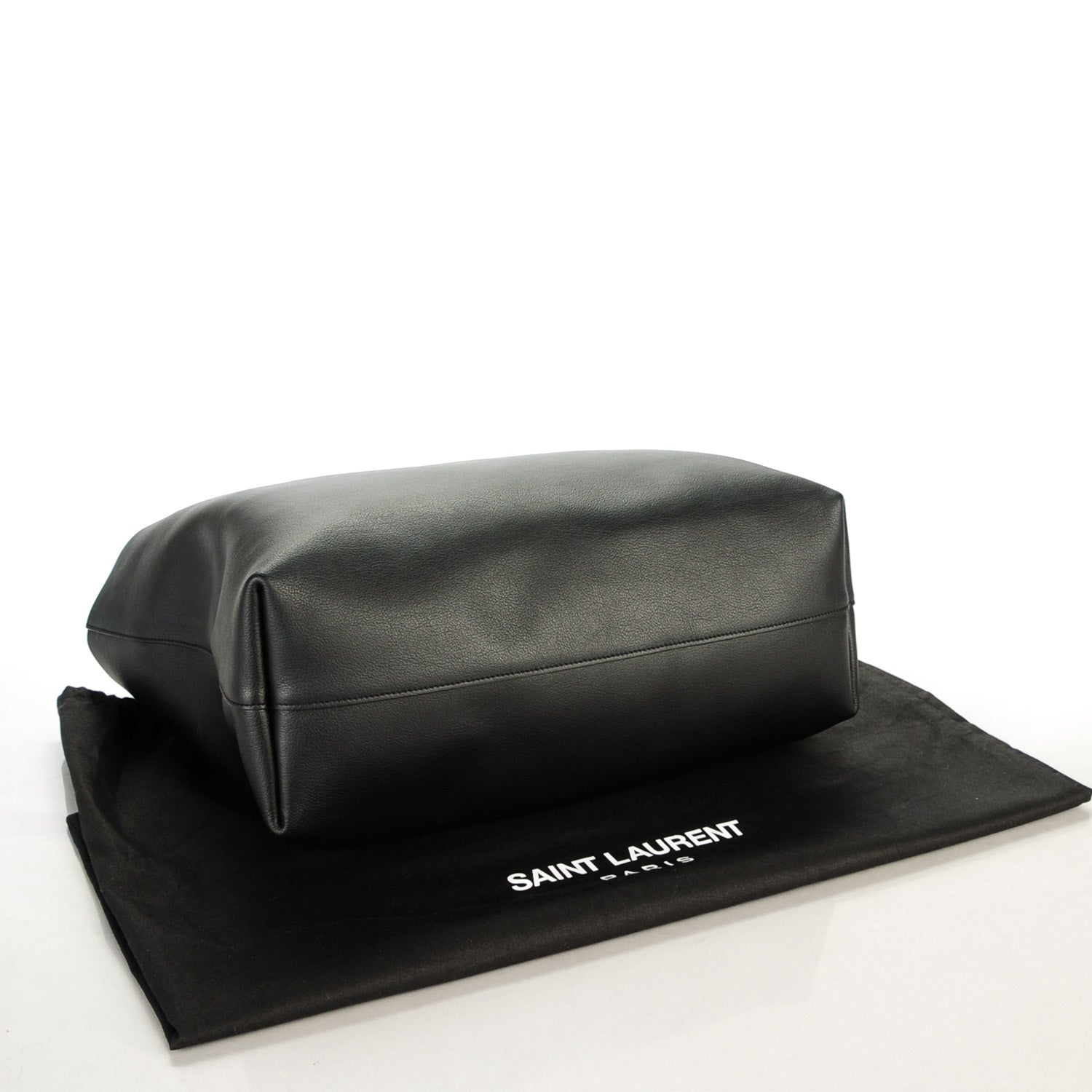 Saint Laurent Calfskin Large Shopping Tote Black 4 of 7
