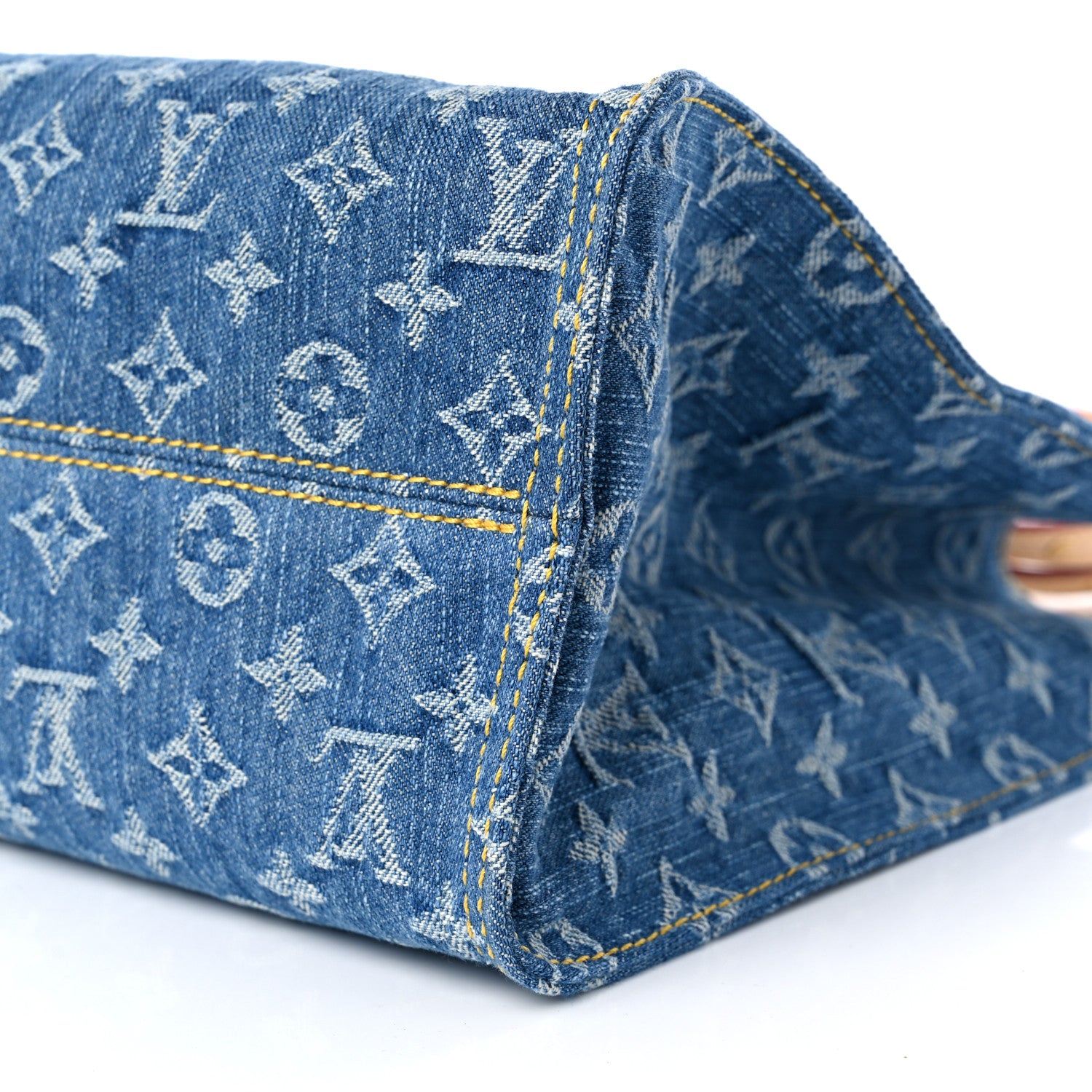 Louis Vuitton Monogram Denim Onthego MM Blue 8 of 8
