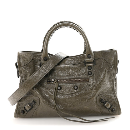 Balenciaga Agneau Arena Classic Hardware Small Le City Army Green 1 of 9