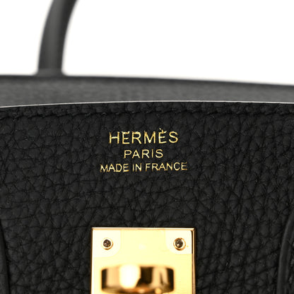 Hermes Togo Birkin 25 Black 6 of 11