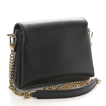 Gucci Dollar Calfskin Interlocking G Crossbody Bag Black 2 of 10