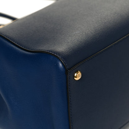 Fendi Vitello Elite Regular 2Jours Tote Blue 12 of 13