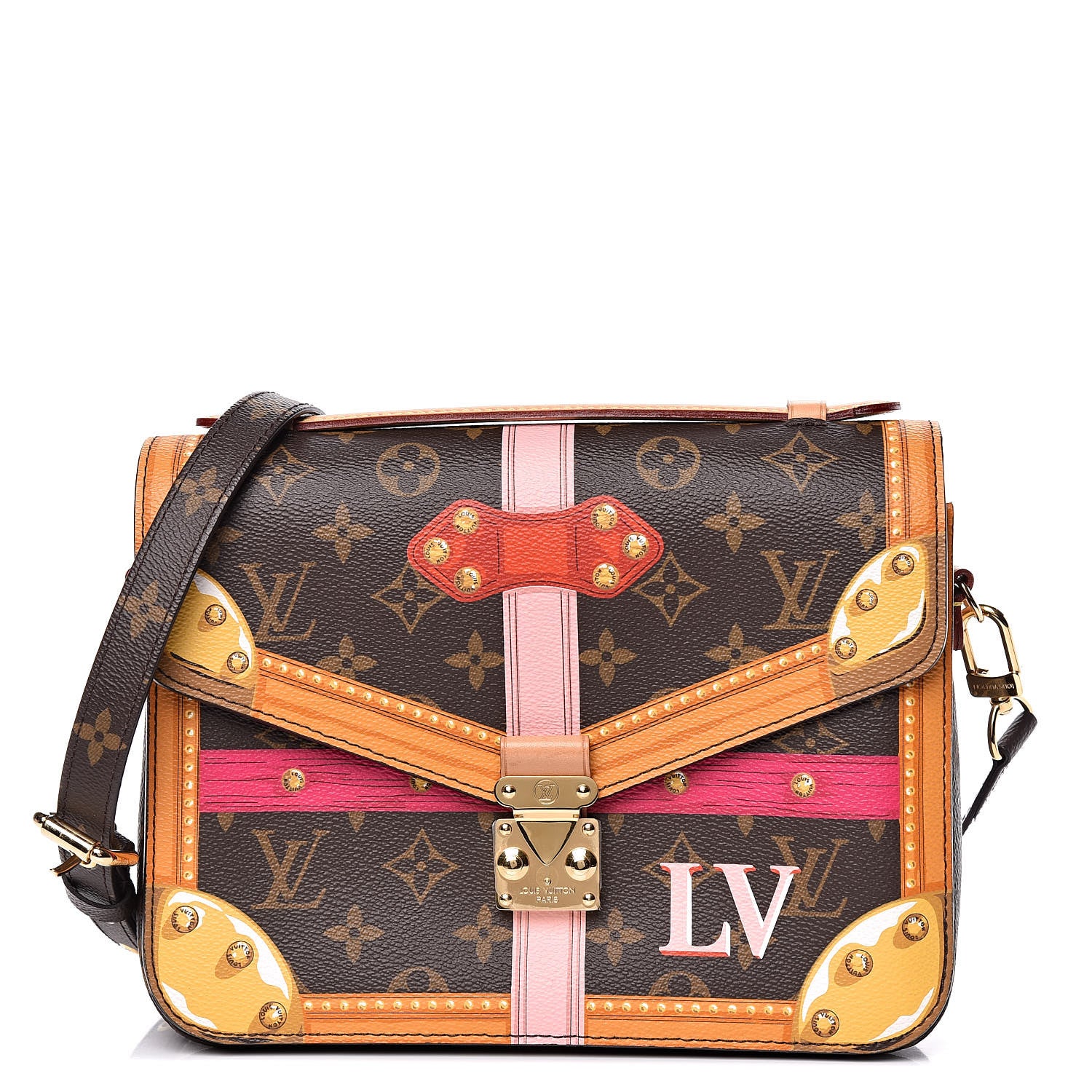 Louis Vuitton Monogram Summer Trunks Pochette Metis 1 of 10