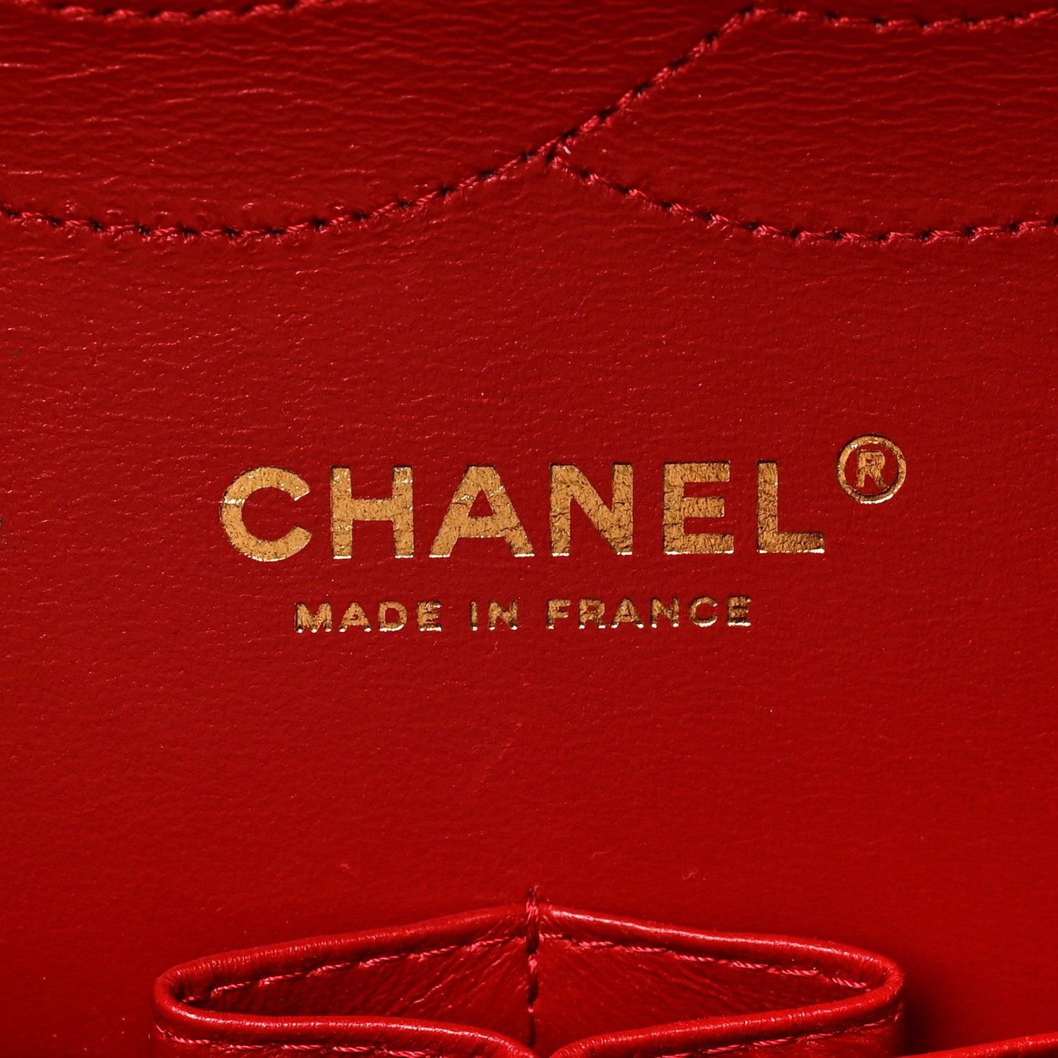 Chanel Caviar Quilted Jumbo Double Flap Red 6 of 10