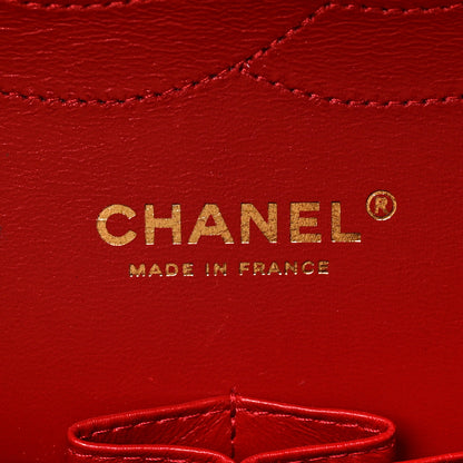Chanel Caviar Quilted Jumbo Double Flap Red 6 of 10