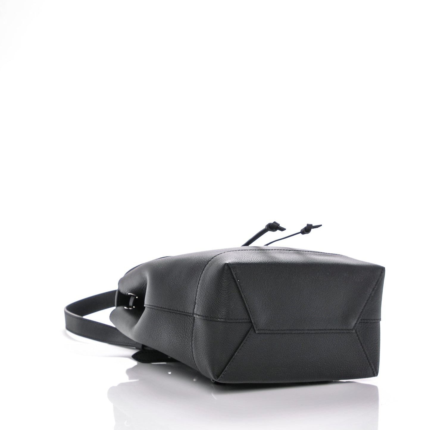 Calfskin Lockme Backpack Black