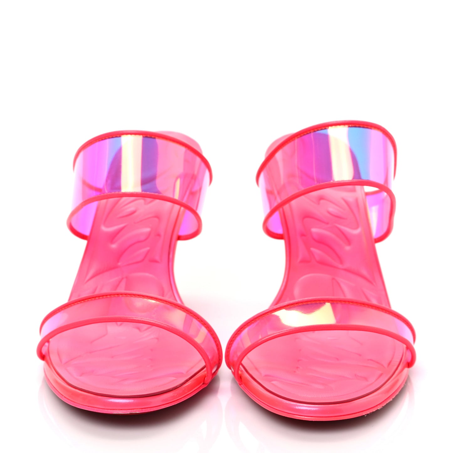 PVC Just Loubi 85 Sandals 36.5 Fuchsia