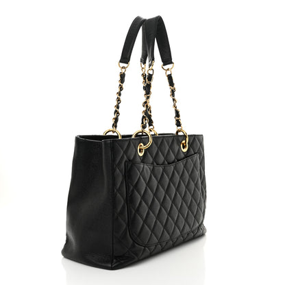 Chanel Caviar Quilted Grand Shopping Tote GST Black 3 of 14