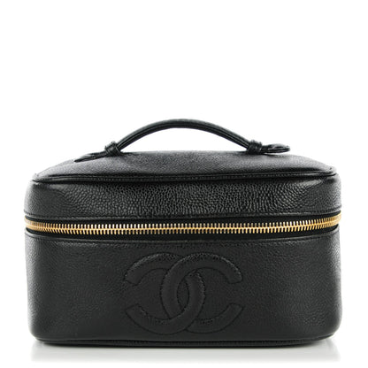 Chanel Caviar Vanity Cosmetic Case Black 1 of 8