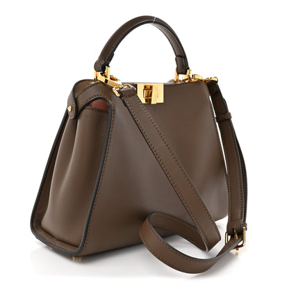 Fendi Vitello Tahiti Burro Bi-Color Medium Peekaboo Iconic Essentially Satchel Maya Camelia Confetto 3 of 11