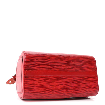 Louis Vuitton Epi Speedy 25 Castillan Red 4 of 9