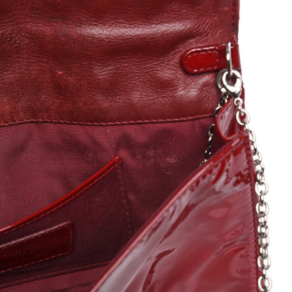 Christian Dior Patent Cannage Lady Dior Convertible Clutch Red 10 of 11