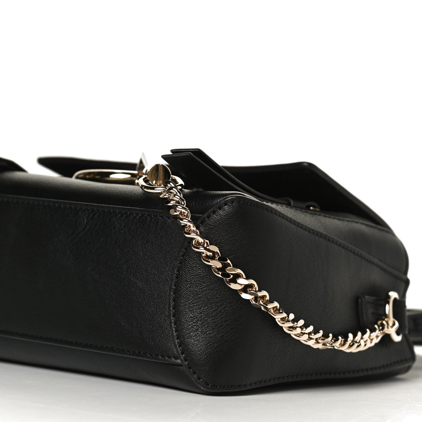 Calfskin Mini Faye Day Shoulder Bag Black