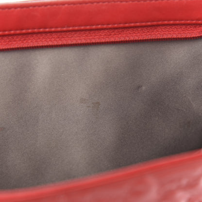 Chanel Patent Calfskin Lucky Symbols Pochette Red 10 of 15