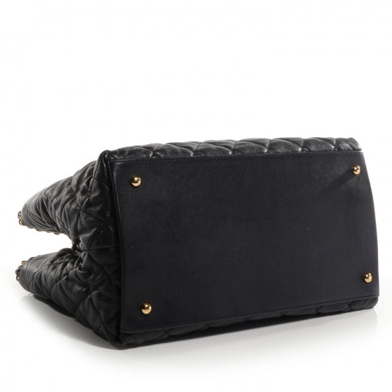 Calfskin Small Chain Me Tote Black