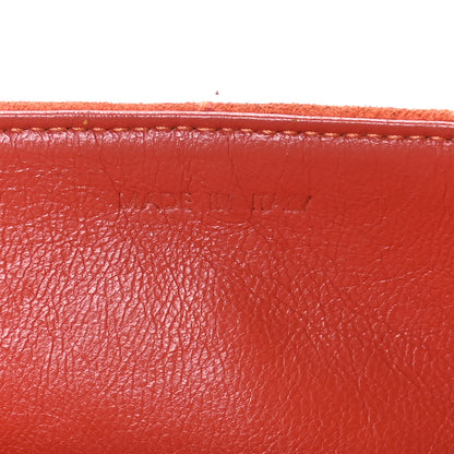 Chanel Suede Square Double Stitch Flap Orange 7 of 17