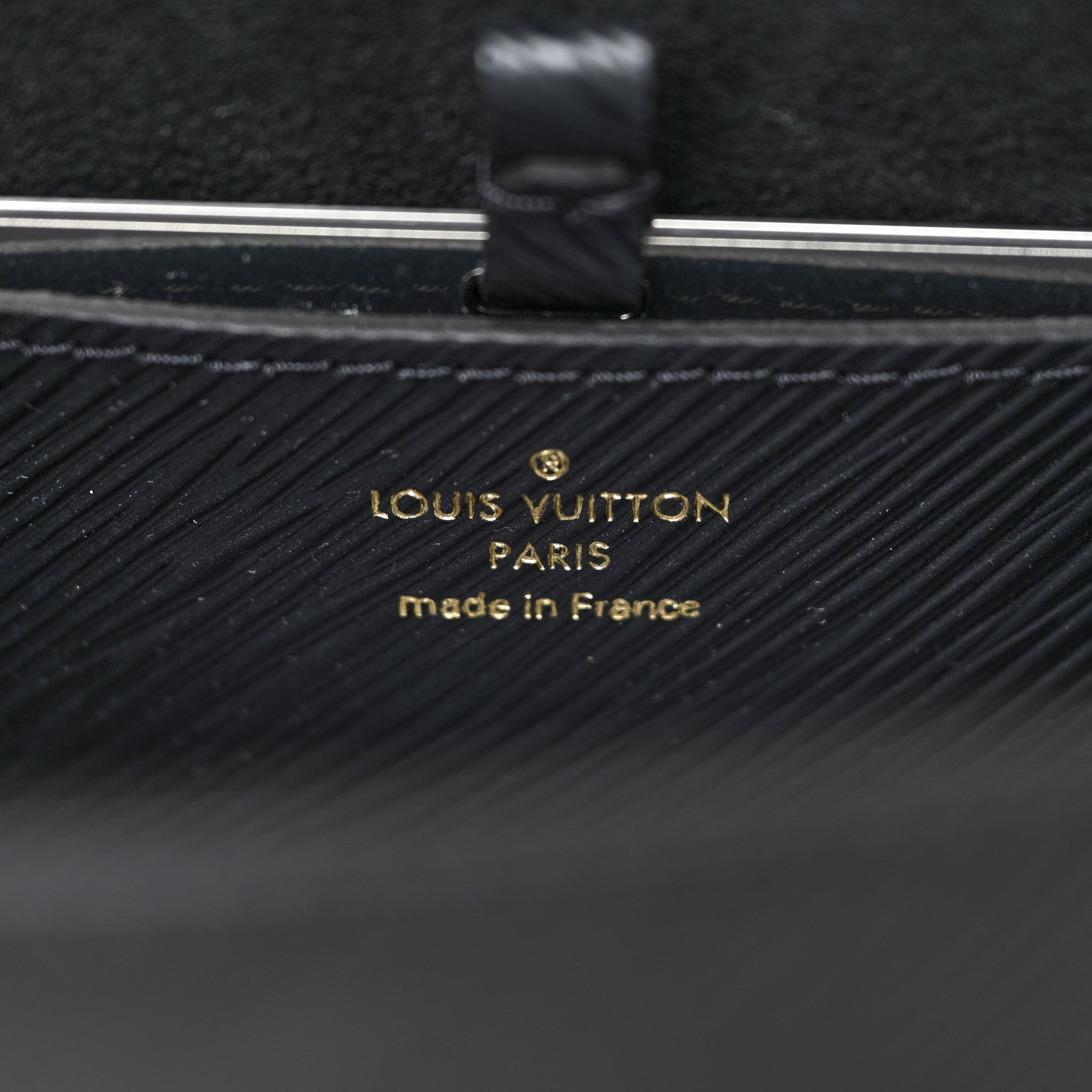 Louis Vuitton Epi Twist Monogram Flower Chain Shoulder Bag MM Black 6 of 9