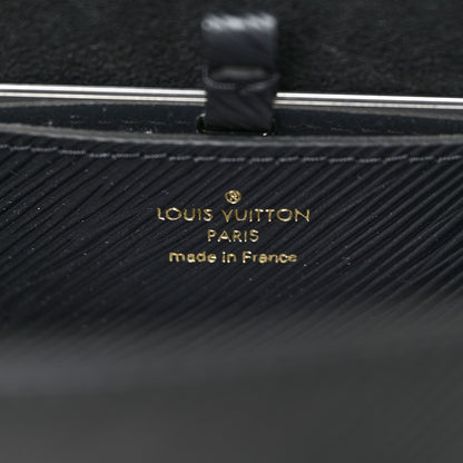 Louis Vuitton Epi Twist Monogram Flower Chain Shoulder Bag MM Black 6 of 9