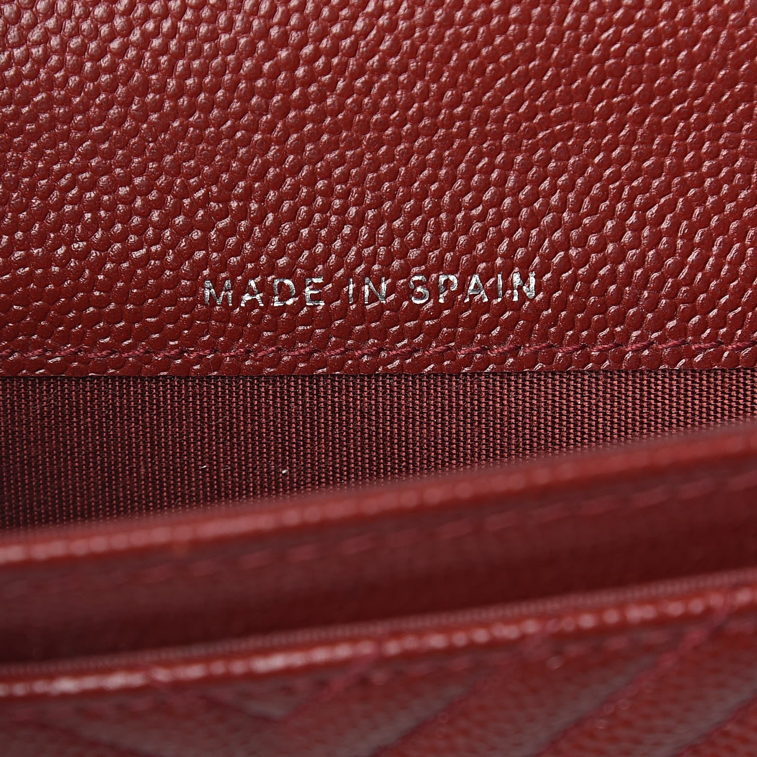 Chanel Caviar Chevron Quilted Flap Boy Card Holder Dark Red 7 of 18