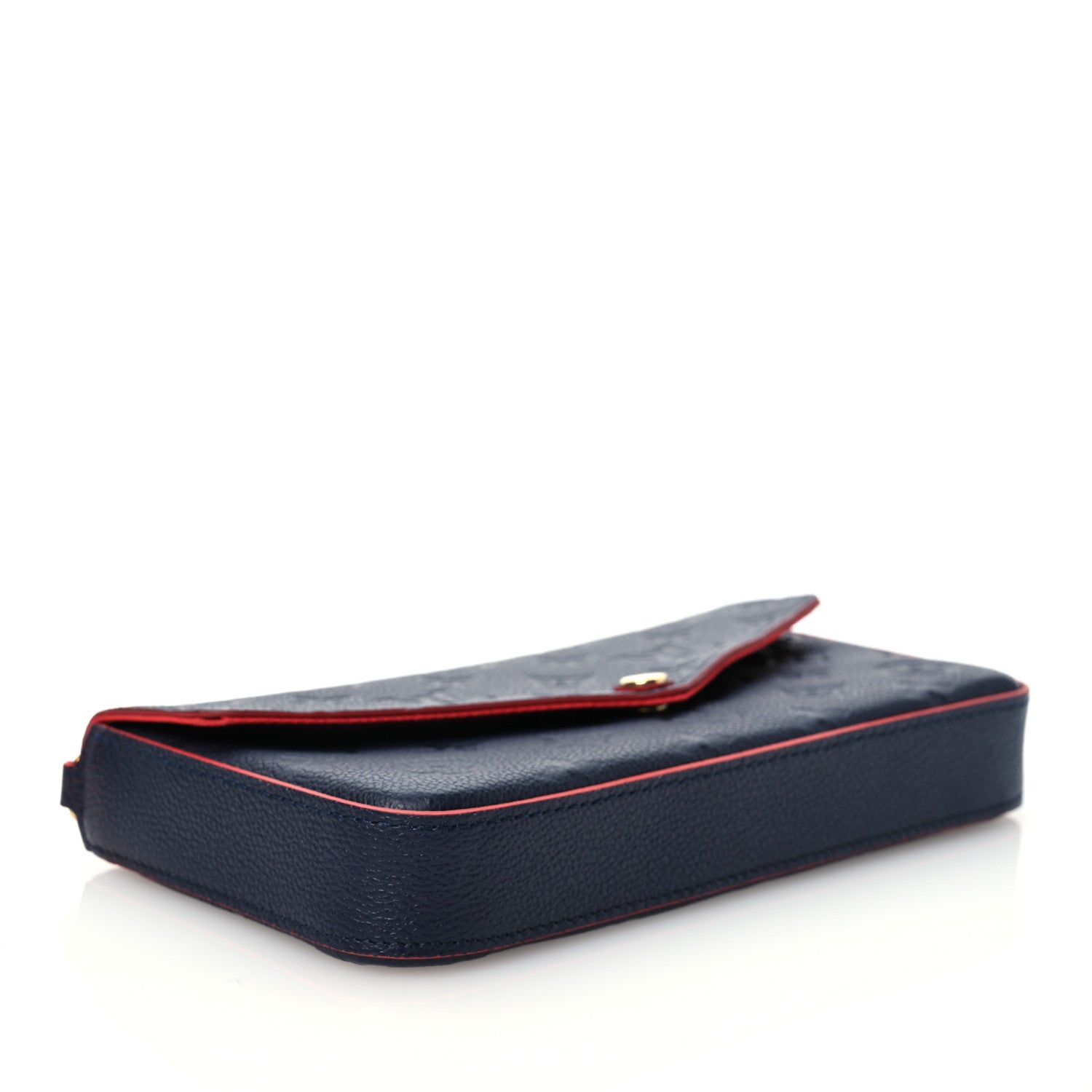 Louis Vuitton Empreinte Pochette Felicie Chain Wallet Marine Rouge 6 of 14
