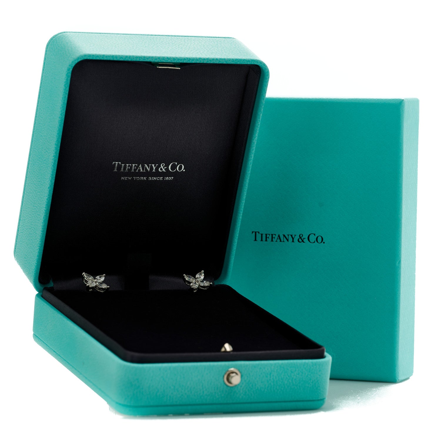 Tiffany Platinum Diamond Large Victoria Earrings 5 of 5