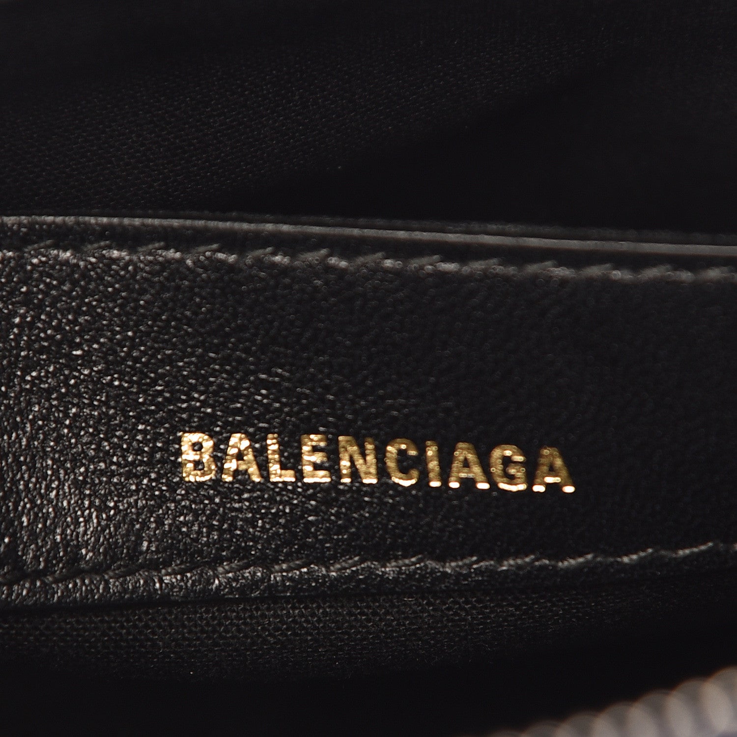 Balenciaga Shiny Calfskin Logo Crocodile Embossed XXS Ville Top Handle Bag Navy White 8 of 11