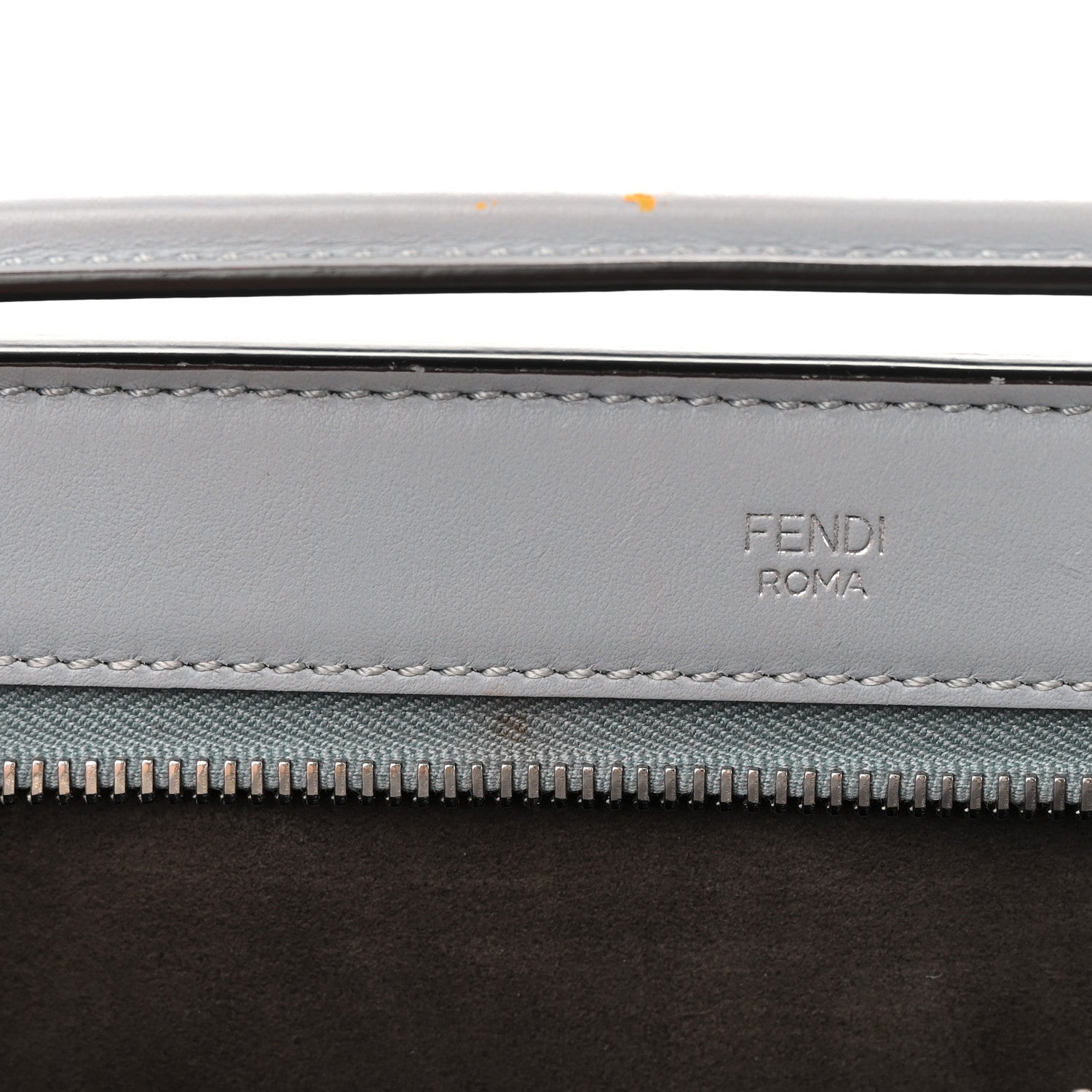 Fendi Vitello Baltico Dolce DotCom Satchel Ardesia 13 of 16