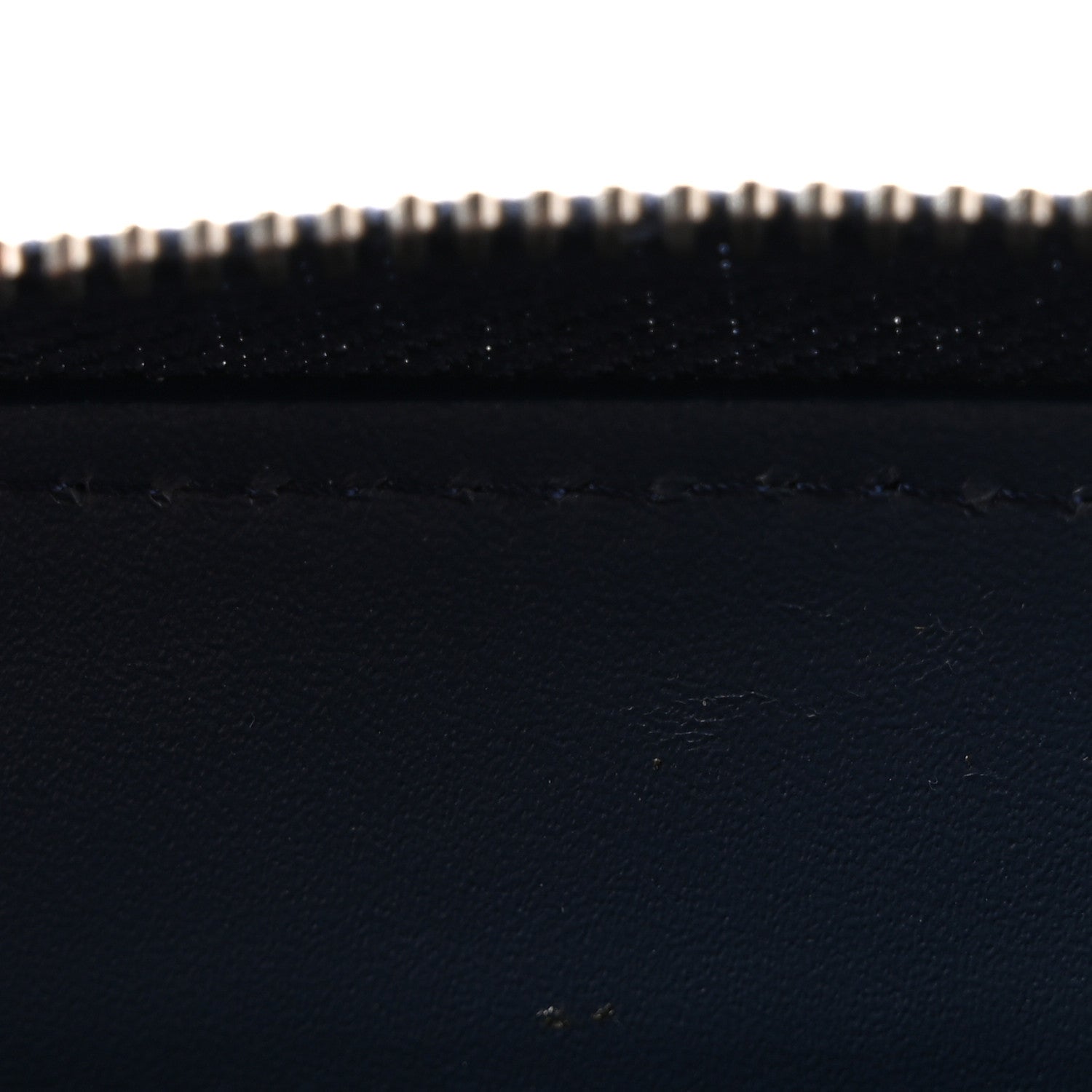 Chanel Patent Calfskin Quilted Large Gusset Zip Around Wallet Blue 9 of 12