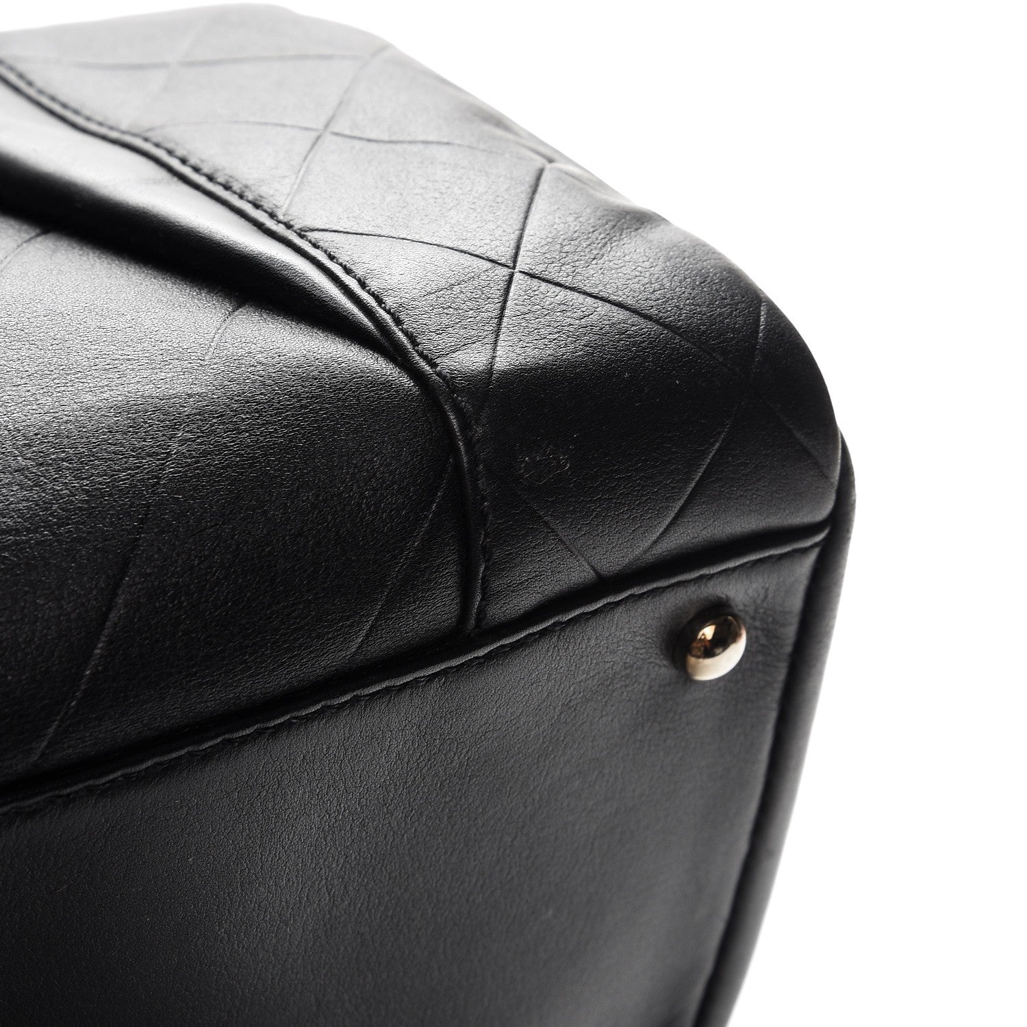 Chanel Calfskin Chevron CC All Day Long Boston Black 13 of 14
