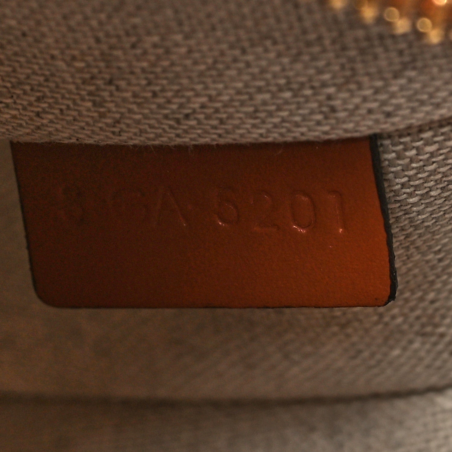 Celine Bouclette Embroidered Ava Triomphe Shoulder Bag Navy Tan 7 of 10