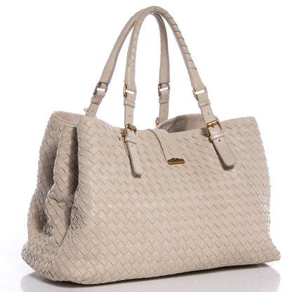 Bottega Veneta Light Calf Intrecciato Medium Roma Marmo 3 of 11