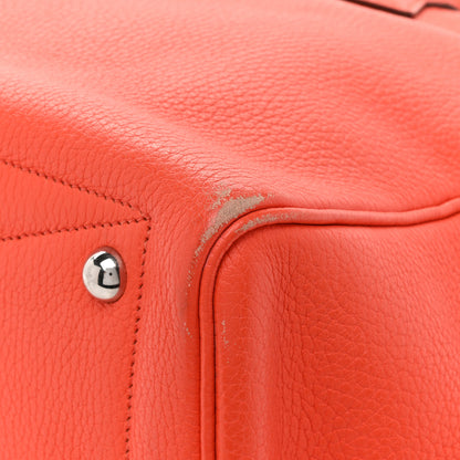 Hermes Taurillon Clemence Victoria II 35 Orange Poppy 12 of 15