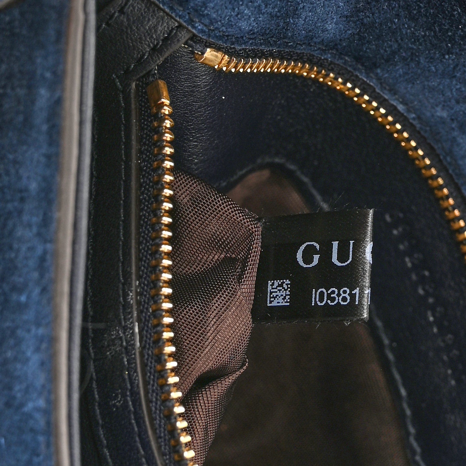 Gucci Suede Talco Roxy Calfskin Blondie Chain Shoulder Flap Bag Blondie Blue 7 of 12