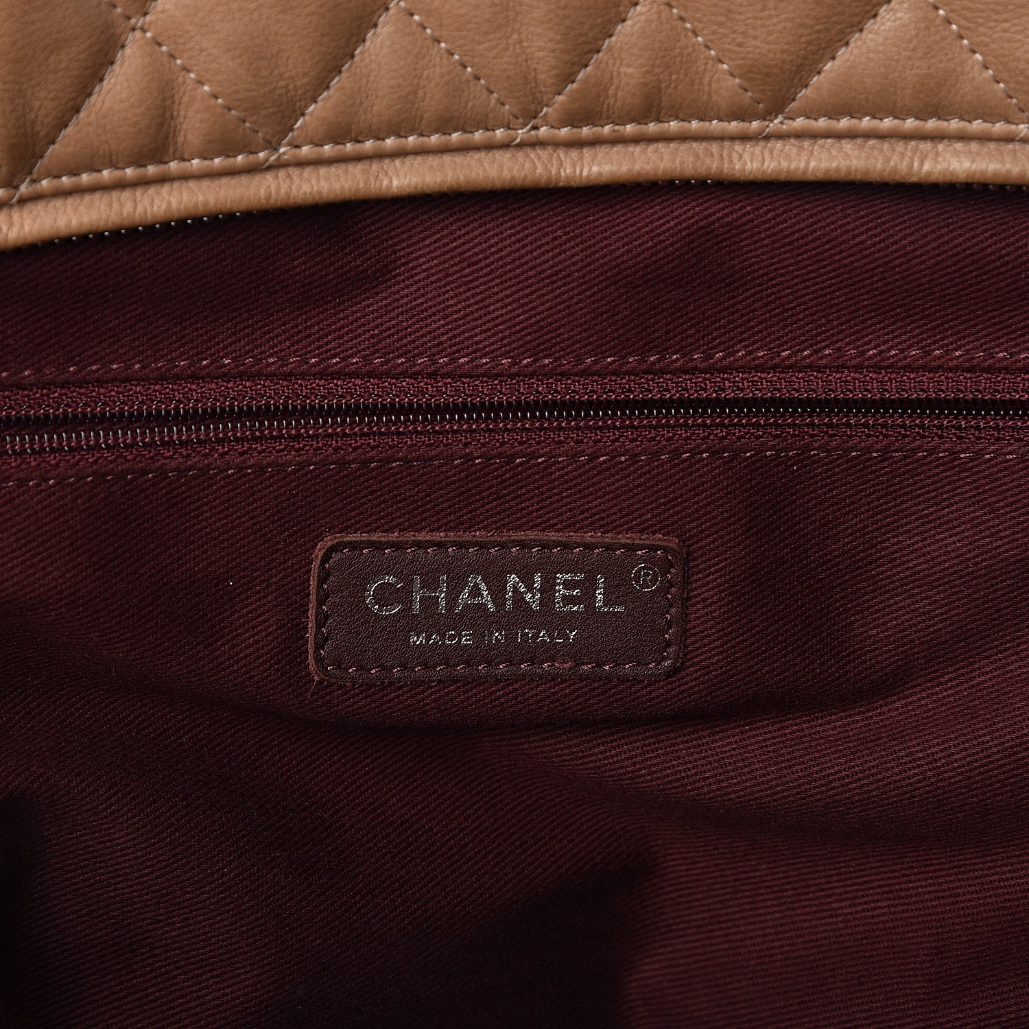Chanel Calfskin Quilted Istanbul Shoulder Bag Beige 6 of 10
