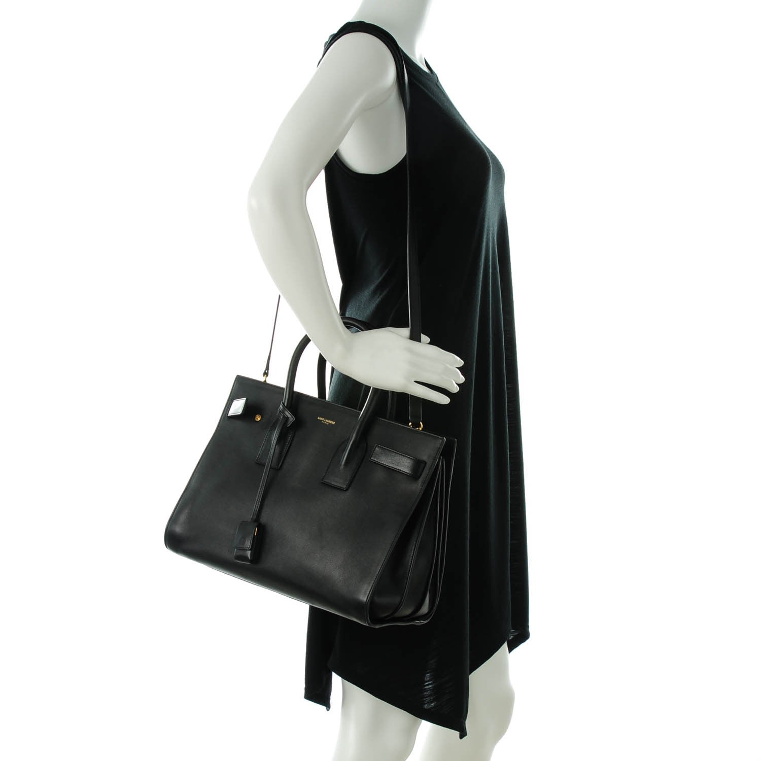 Saint Laurent Calfskin Small Sac De Jour Black 2 of 7