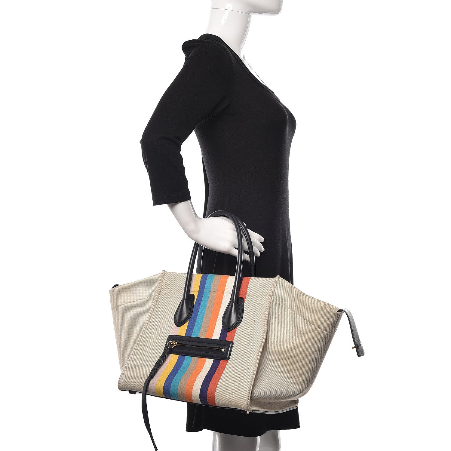 Celine Cotton Canvas Medium Phantom Luggage Multicolor 1 of 13