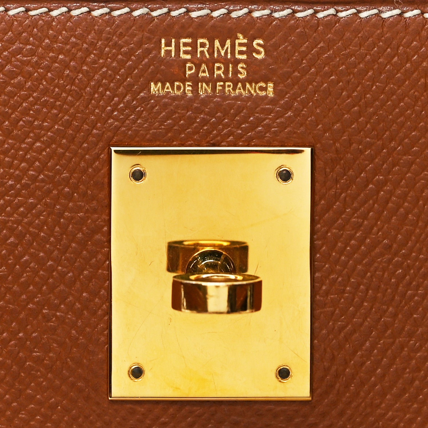 Hermes Courchevel Kelly Sellier 32 Gold 6 of 15