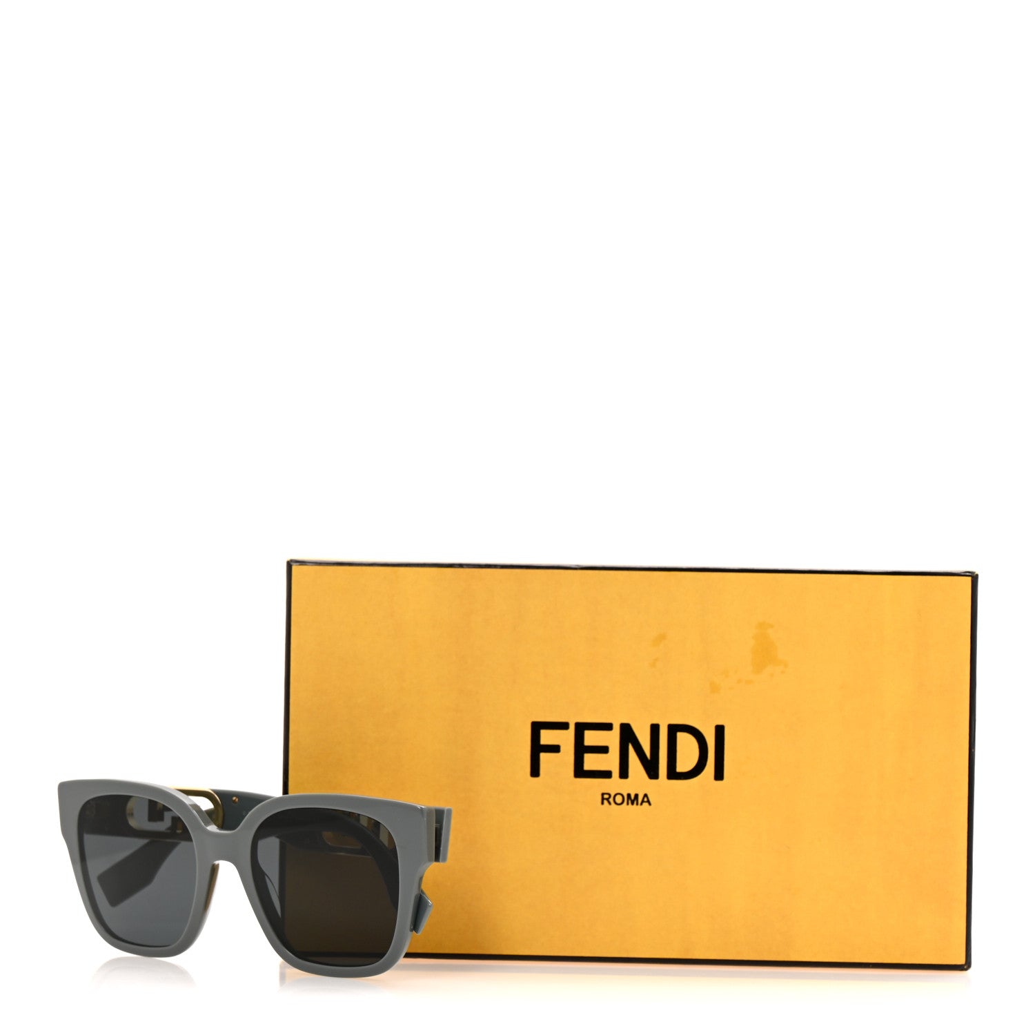 Fendi Acetate O'Lock Square Sunglasses FE40063I Grey 8 of 8