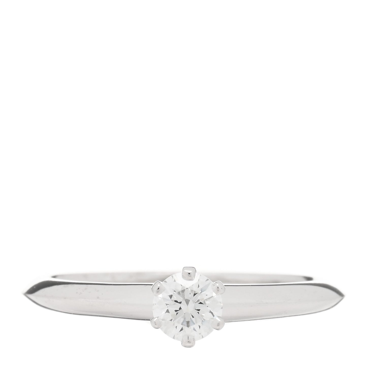 Platinum Diamond .26ct Solitaire Engagement Ring 50 5.5