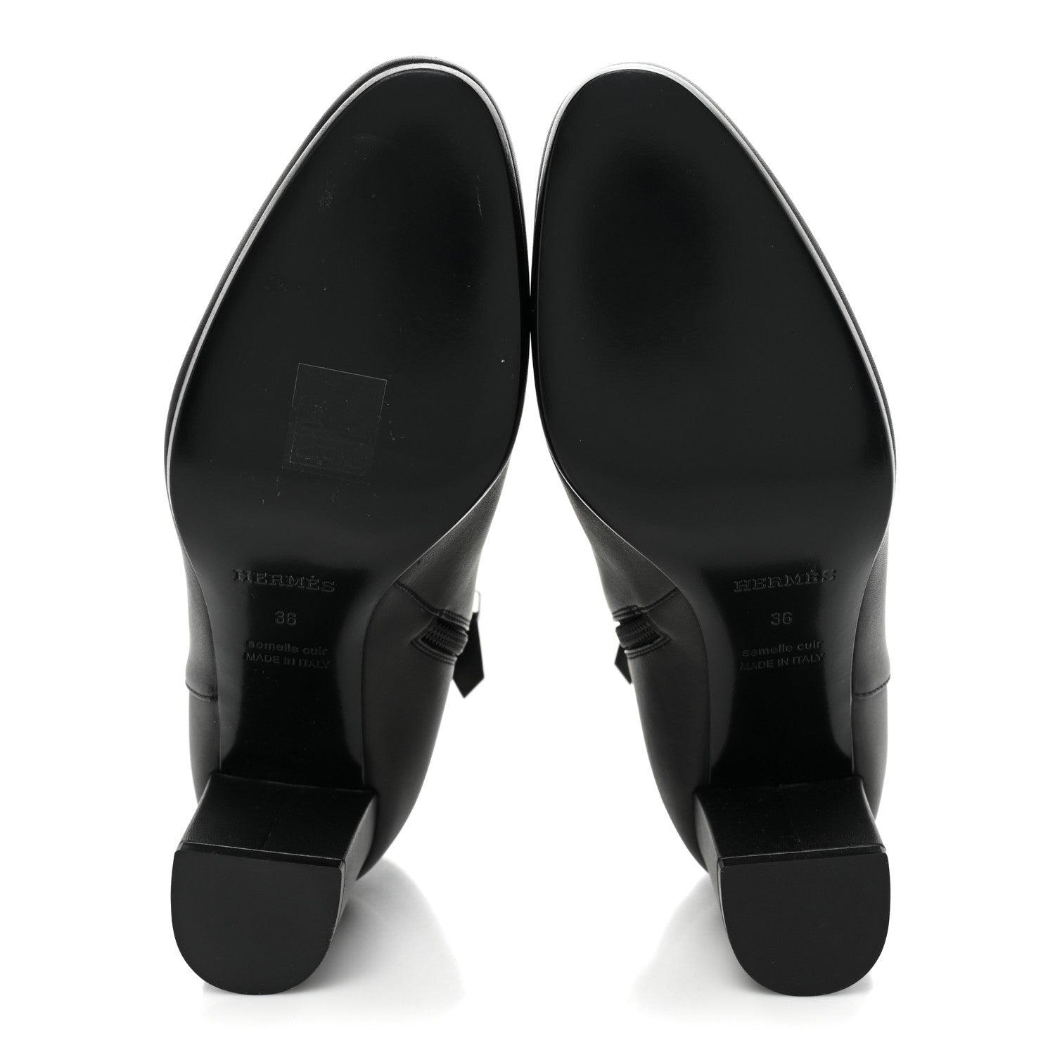 Hermes Calfskin Saint Germain Ankle Boots 36 Black 5 of 9