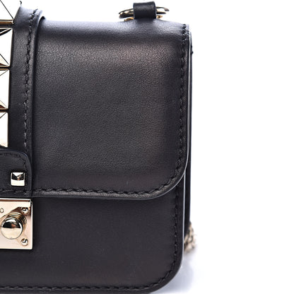Valentino Garavani Vitello Mini Glam Lock Rockstud Flap Black 10 of 12