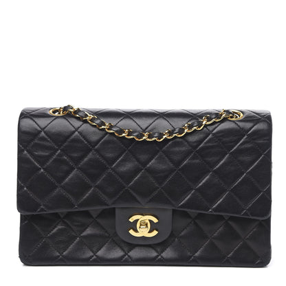 Chanel Lambskin Quilted Medium Double Flap Black 1 of 17